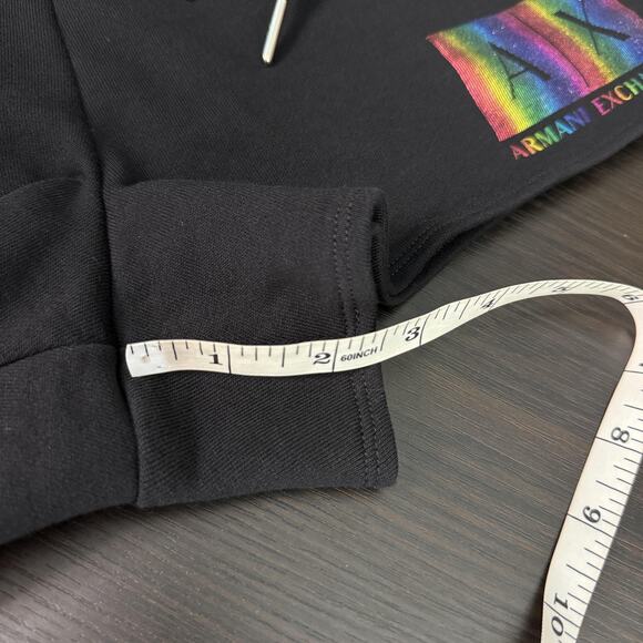 Armani Exchange Shorts Womens Rainbow AX Logo Drawstring Casual Athletic Y2K - Picture 10 of 11